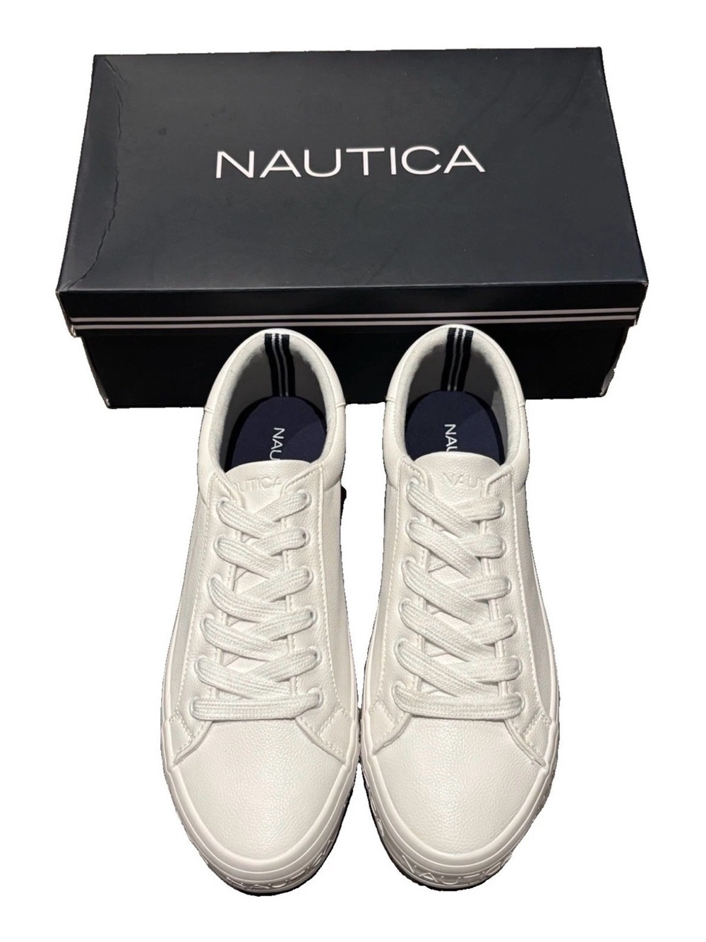 Nautica Aelisa White Platform Sneakers Women’s 9.5 NIB